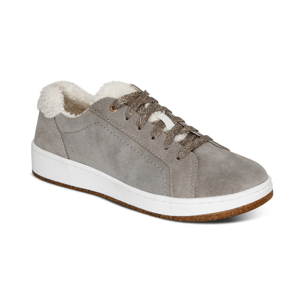 Aetrex Women's Blake Sneakers - Grey | USA X556826